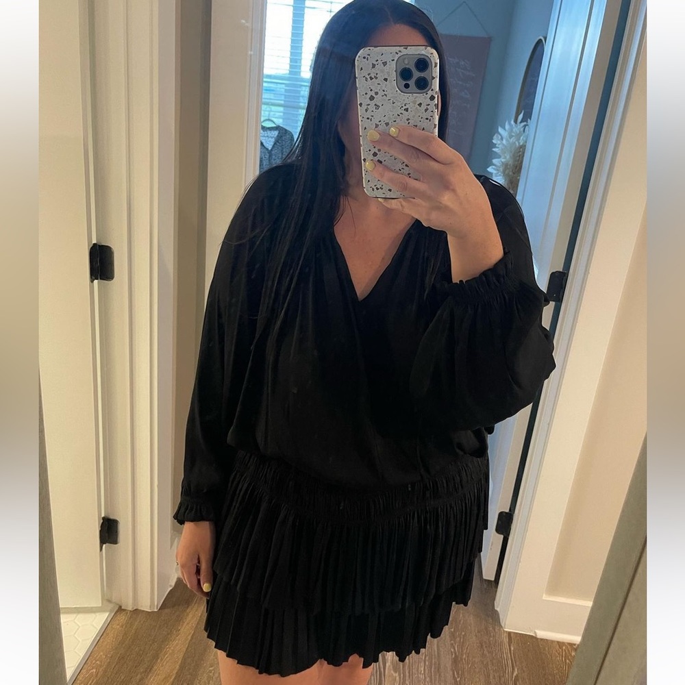Black current air dress